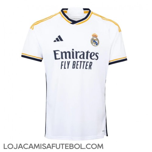 Camisa de Futebol Real Madrid Equipamento Principal 2023-24 Manga Curta
